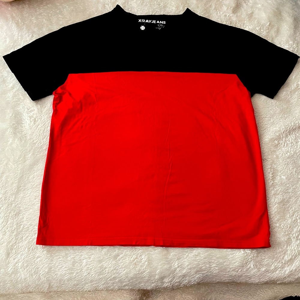X Rayjeans red shirt